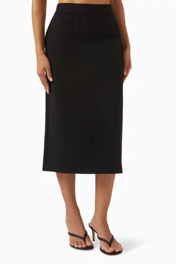 Washable Flex Ponte Straight Skirt