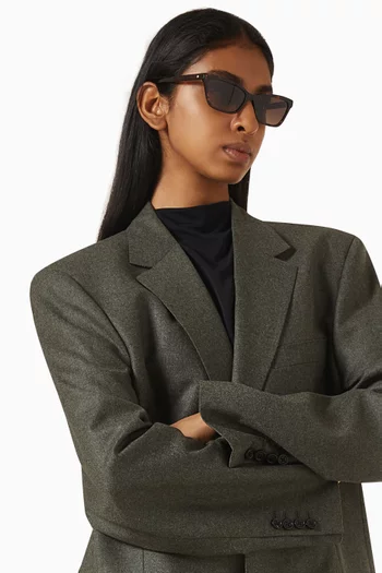 Aisha Rectangle Sunglasses in Acetate