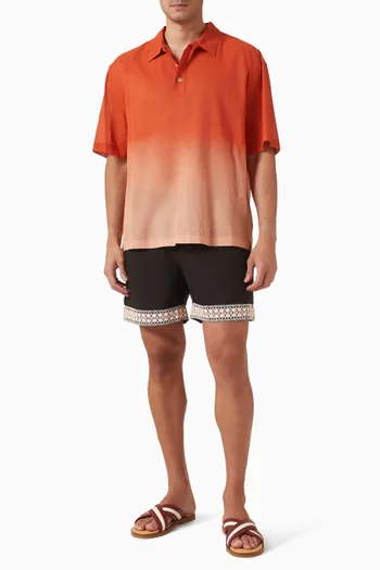 Ombre Half Placket Shirt