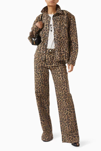 قميص باكستون بنقشة جلد الفهد قطن