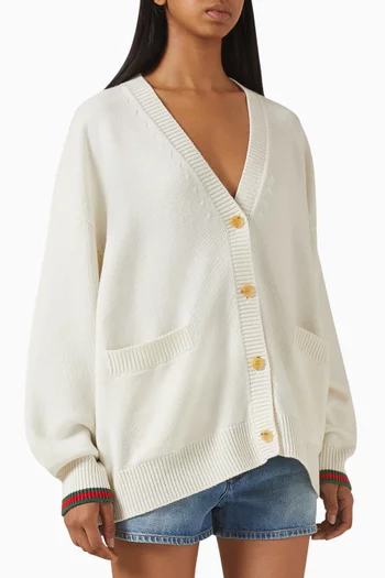 Loose-fit Cardigan in Cashmere-wool