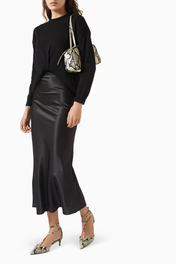 The Contrast Midi Dress