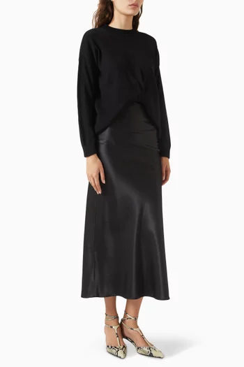 The Contrast Midi Dress