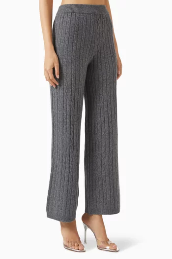 The Cable-knit Pants