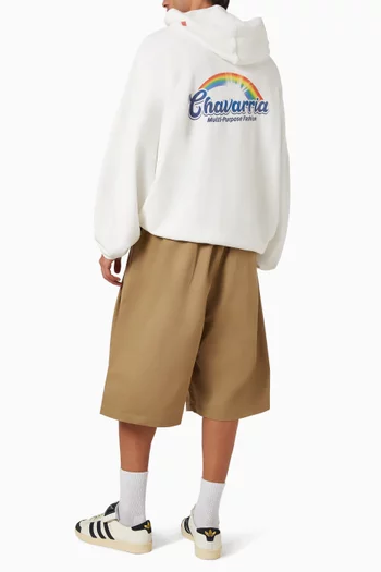 كنزة بغطاء رأس فابيولوسو هوليجان بقصة فضفاضة قطن جيرسيه