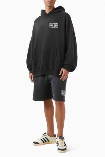 شورت رياضي ويلي بعبارة Fashion Services قطن