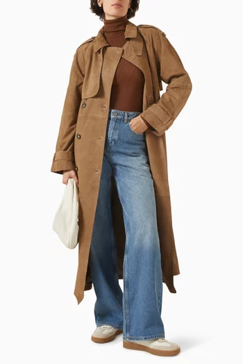 معطف ترنش بحزام شمواه