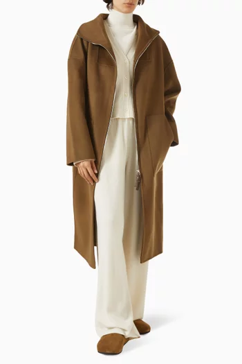 Longline Jacket in Wool-cashmere