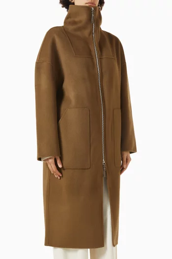 Longline Jacket in Wool-cashmere