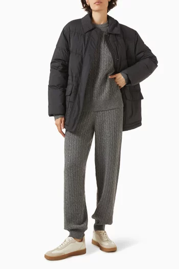 Cable-knit Pants in Cashmere