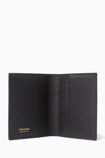 Gancini Card Holder in Leather