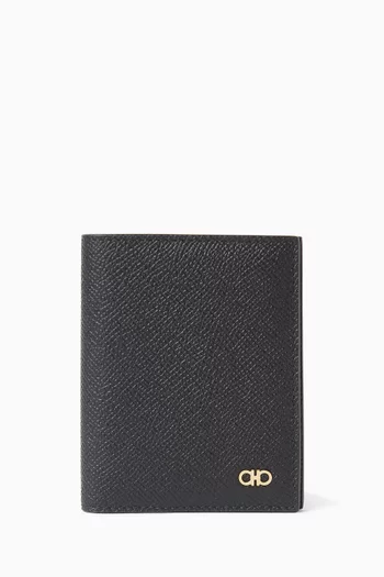 Gancini Card Holder in Leather