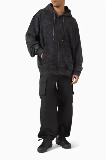 كنزة بغطاء رأس 001 وسحّاب قطن