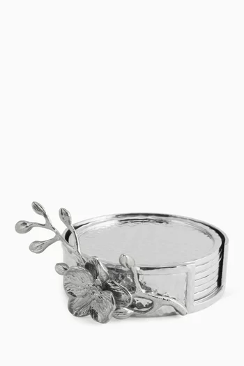 Orchid Drink Coasters, Set of 6