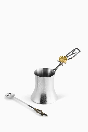 Butterfly Ginkgo Coffee Pot & Spoon Set