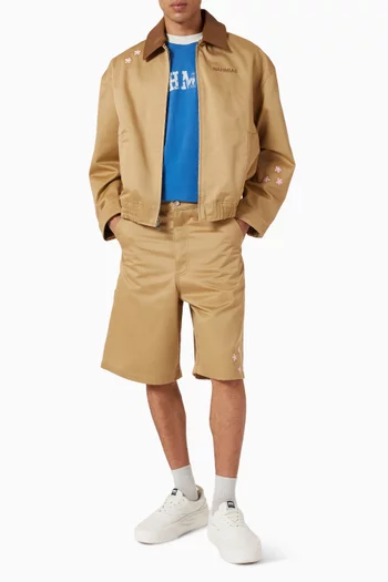 Logo Arch Ringer T-shirt in Cotton