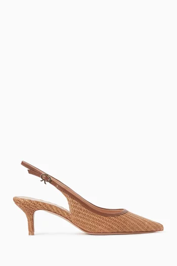 Marbella Pumps in Raffia