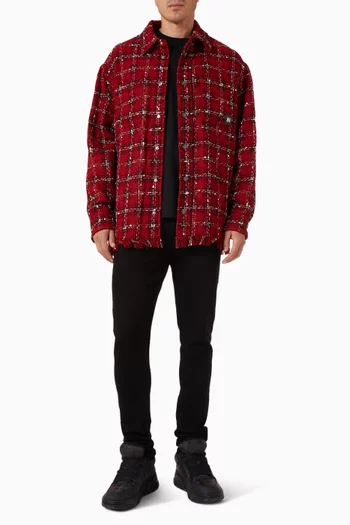 Flannel Overshirt in Tweed
