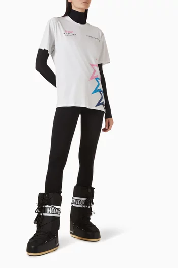 تي شيرت مزيج قطن بطبعة نجوم بيرفكت مومنت x فريق بي دبليو تي ألباين