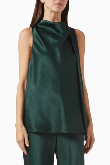 بلوزة بوشاح ستان