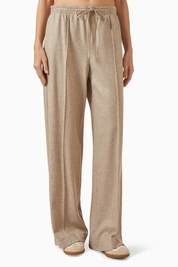 Wide-leg Pants in Wool-blend