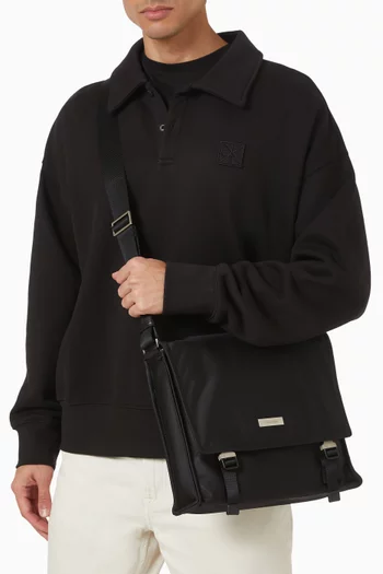 Large Messenger Bag in Matte Nylon