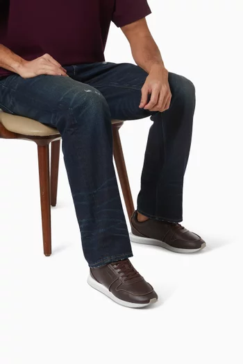 Retro Runner Sneakers in Leather