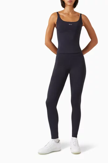 فيست بفتحة رقبة مستديرة قماش سكينلوكس