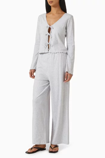 كارديغان بأربطة للنوم