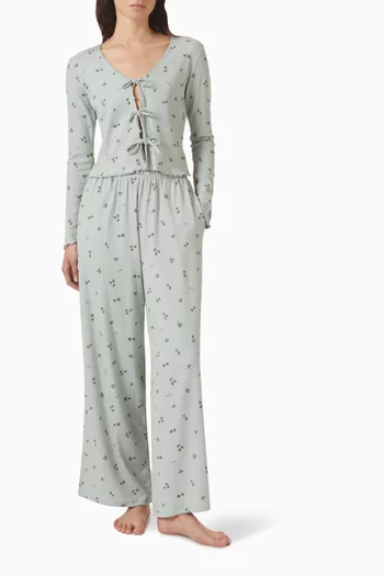 كارديغان بأربطة للنوم