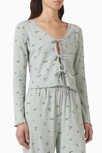 كارديغان بأربطة للنوم