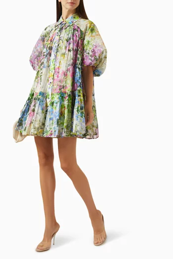 Anthea Mini Smock Dress in Cotton