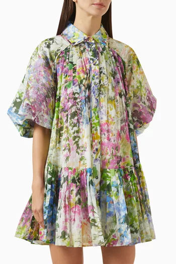 Anthea Mini Smock Dress in Cotton