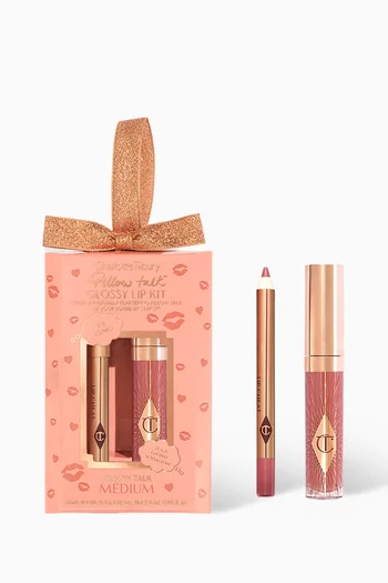 Pillow Talk Medium Mini Glossy Lips Duo