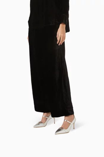 حذاء كلاسيك دياز بكعب 70 مم جلد نابا لامع