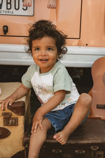 Clayton Farm Scene T-shirt in Cotton