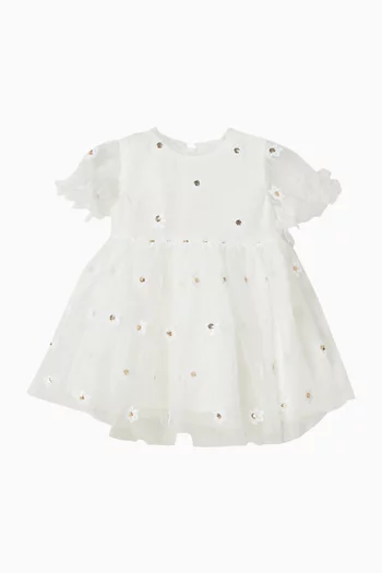 Festive Sequin-embellished Dress in Tulle