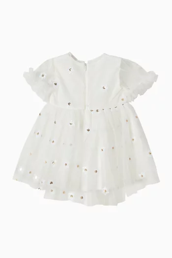 Festive Sequin-embellished Dress in Tulle