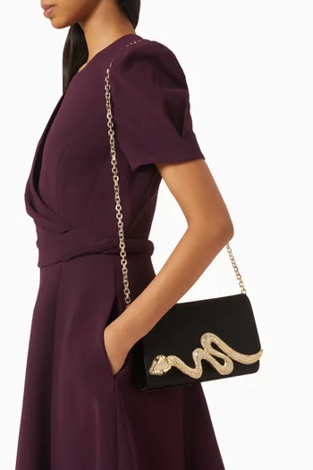 Serpent Clutch in Satin
