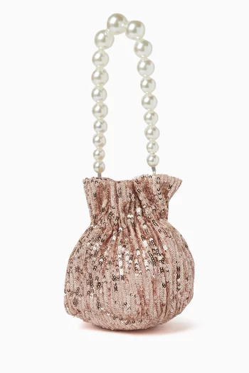Sequin-embellished Pearl Bag