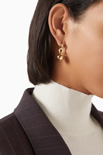 أقراط متدلية جيوكا نحاس مطلي ذهب عيار 14