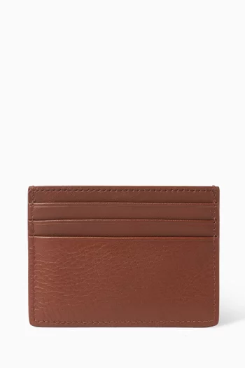 Logo Card Case in Leather