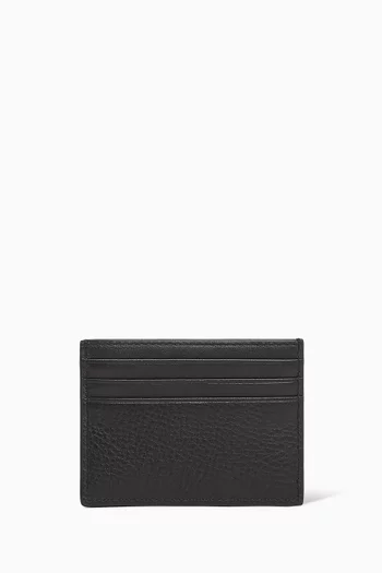 Logo Card Case in Leather