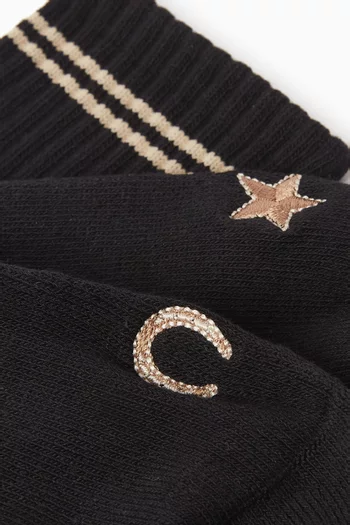 جوارب سيليستيا مانعة للانزلاق مزيج قطن