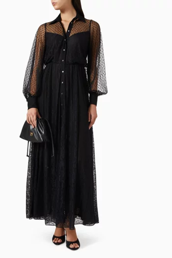 Sheer-panel Dress