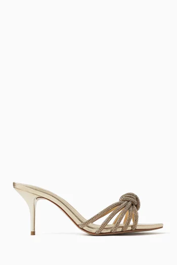 حذاء فيستاس مفتوح من الخلف جلد لامع