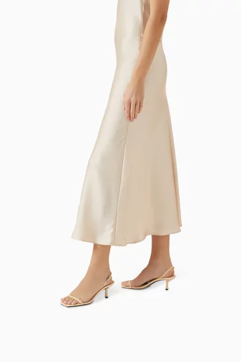 صندل جوديث بسير خلفي وكعب 65 مم جلد