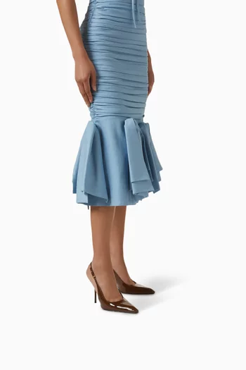 حذاء كلاسيك ليونا بسير خلفي وكعب 110 مم جلد لامع