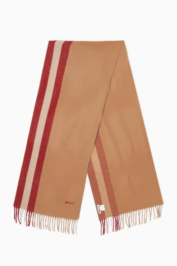 Ribbon Scarf in Cashmere-blend