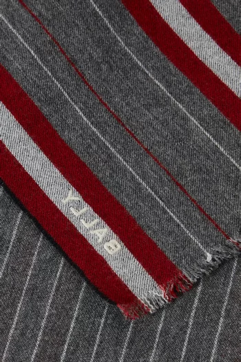 Stripe Scarf in Merino-wool